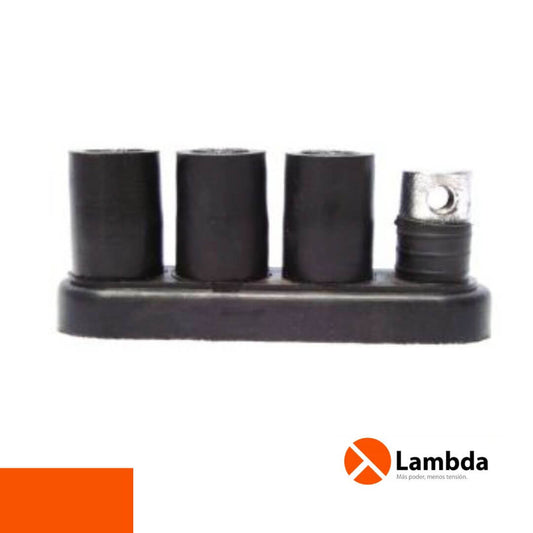 Conector múltiple tipo pulpo de cuatro vías
