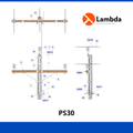Estructura PS30 15KV - Puntaposte sencillo 3 fases
