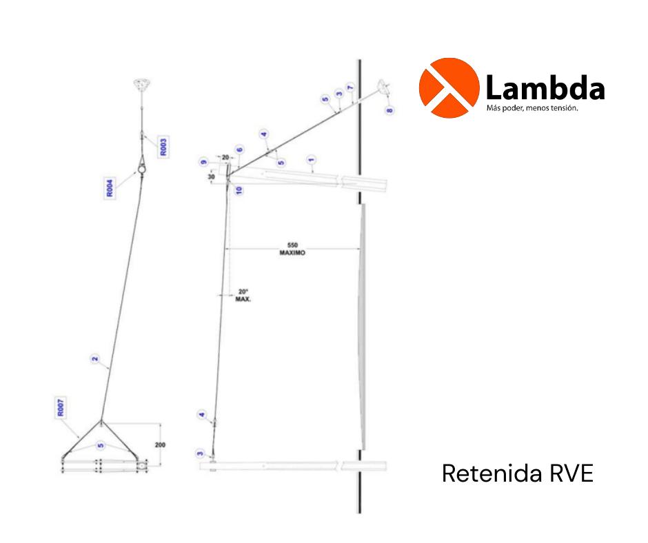 Retenida RVE (13 Y 23 KV)