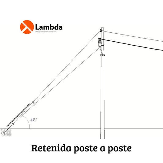 Retenida Poste a Poste