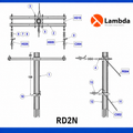 Estructura RD2N 25KV - Remate Poste 2 fases