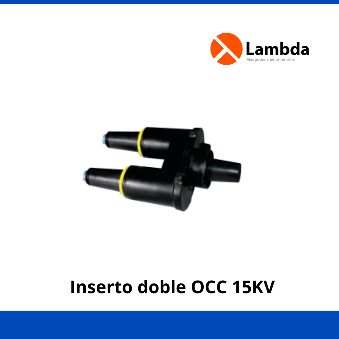 Inserto doble OCC 15kV  Amarillo