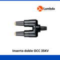 Inserto doble OCC 35KV Negro