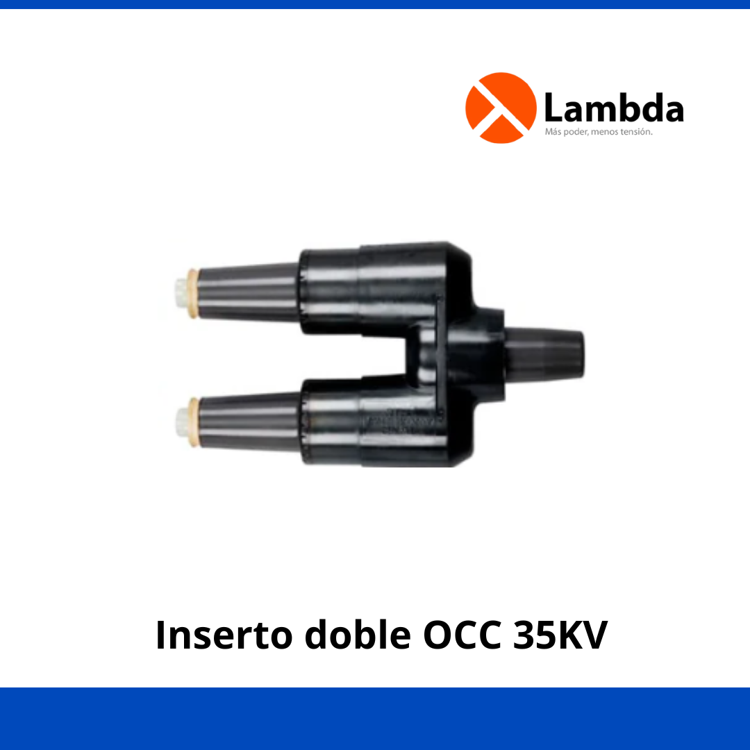 Inserto doble OCC 35KV Negro