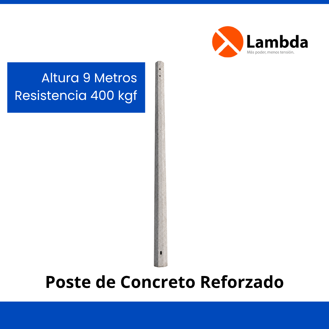 Poste de Concreto Reforzado 12 metros PCR-12C-750