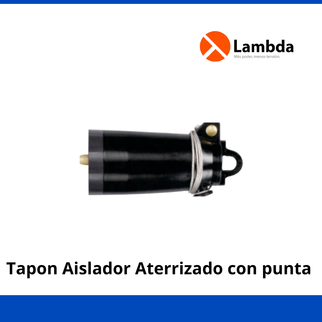 Tapón Aislador Aterrizado 25kV 200A con Punta